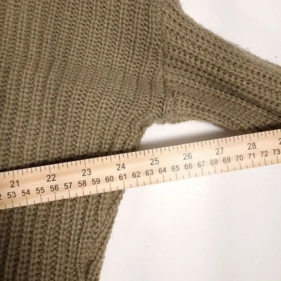 IJOAH Slouchy Knit Sweater Open Back Criss-Cross Lacing Mohair Blend SZ Large - Picture 12 of 13